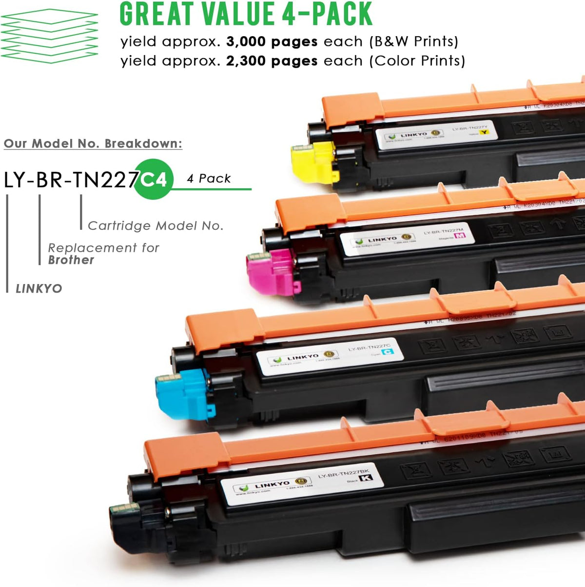 Compatible Toner Cartridge 4-Pack K6726