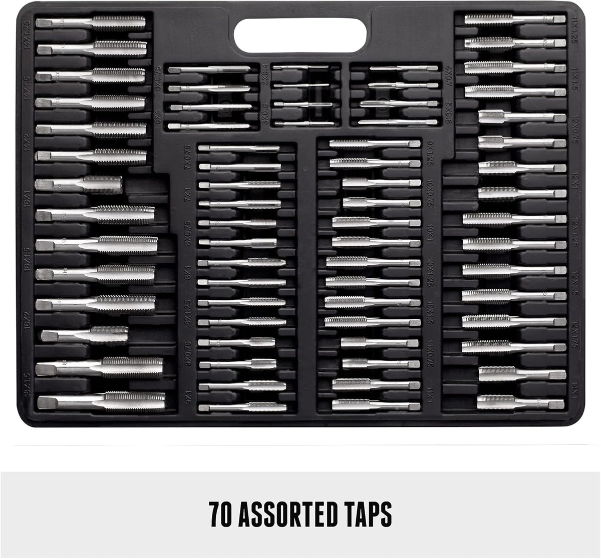 110 Piece Hardened Alloy Steel Metric Tap and Die Set with Storage Case I388