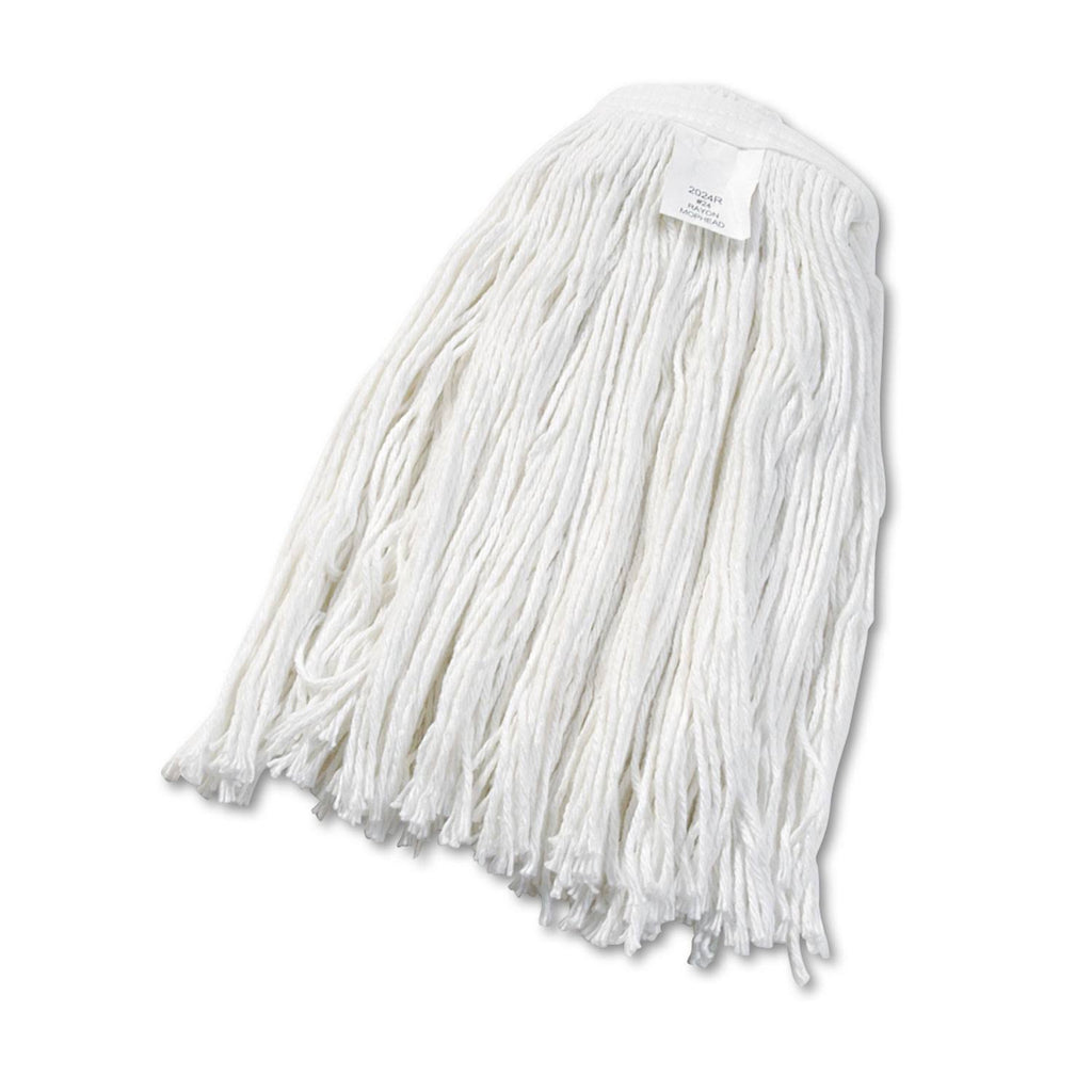White Rayon Cut-End Wet Mop Head, 12/Carton J624