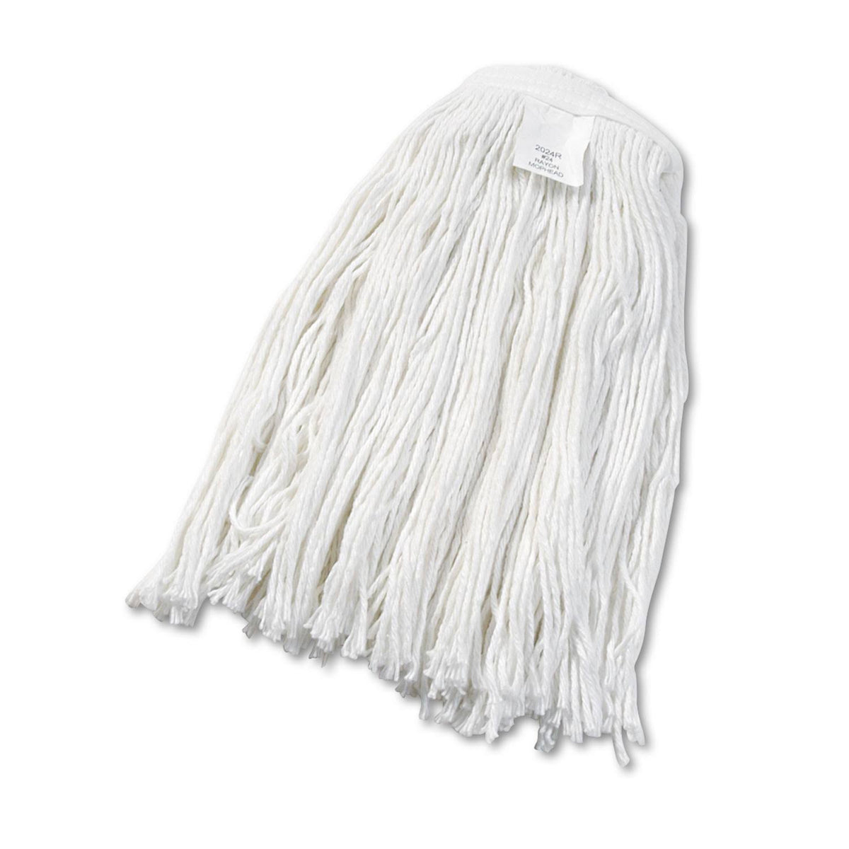 White Rayon Cut-End Wet Mop Head, 12/Carton J624