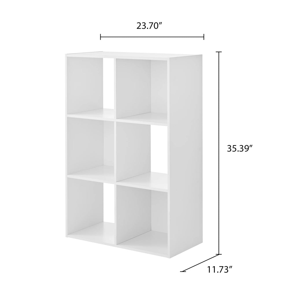 6-Cube White Storage Organizer C437997