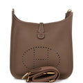 Etoupe Clemence Leather Bag M87699