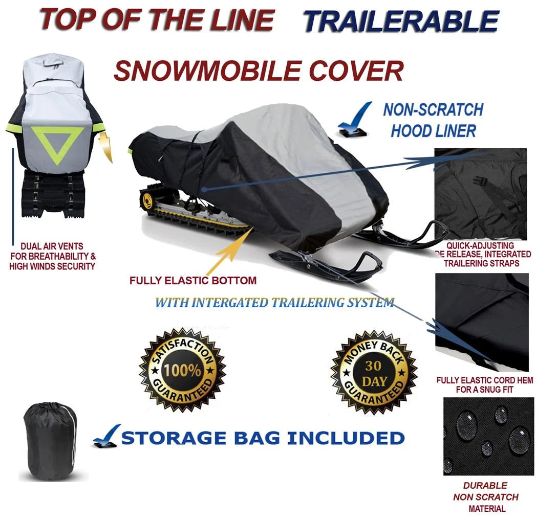 600D Snowmobile Travel and Storage Cover J595