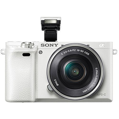 White 24 MP Mirrorless Digital Camera with 16-50 mm Lens M90589