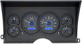 Carbon Fiber Blue Analog Dash Gauges for Chevy GMC Pickup Truck X83424