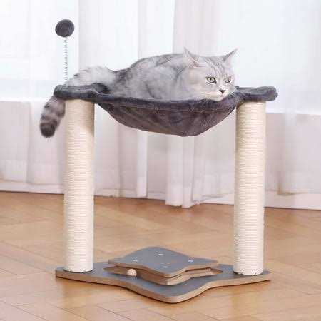 3 in 1 Cat Scratching Post with Hammock F272358