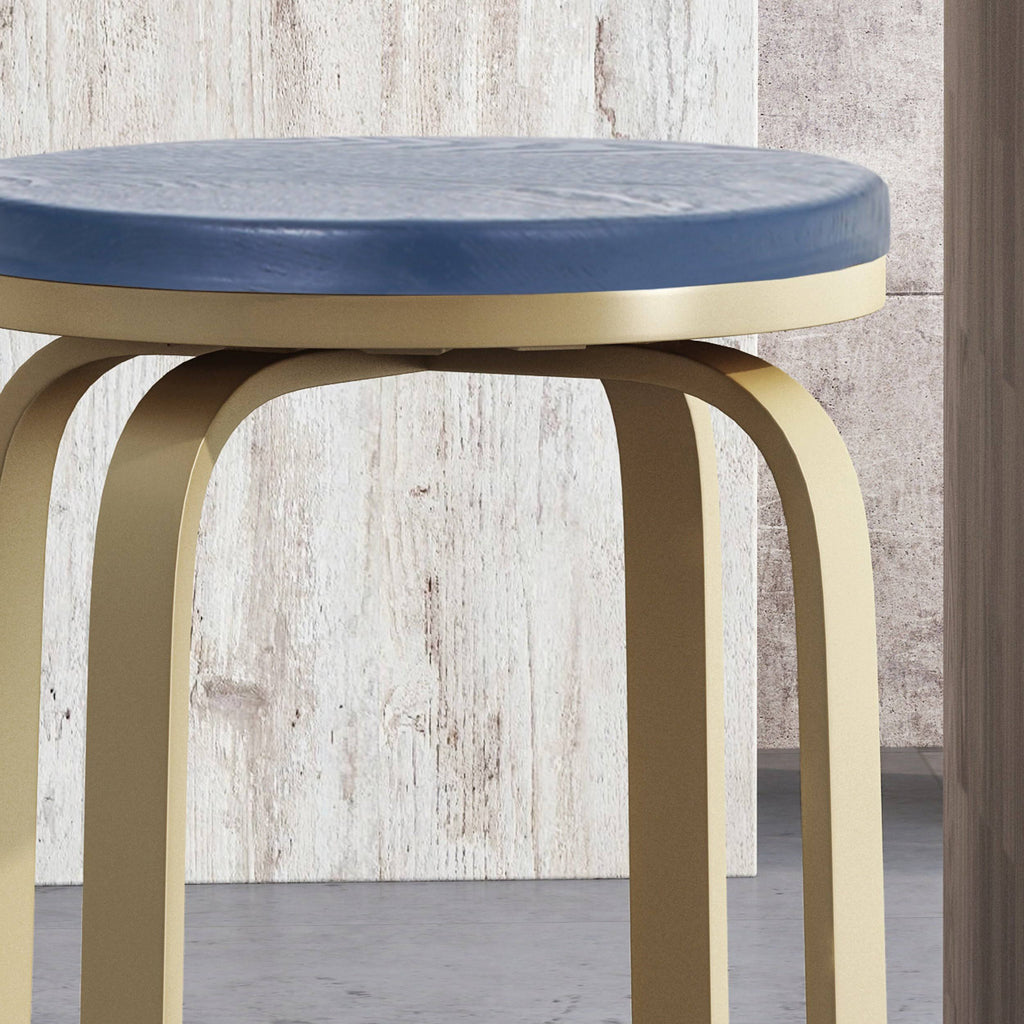Black Swiveling Counter Stool Set of 2 Z1744