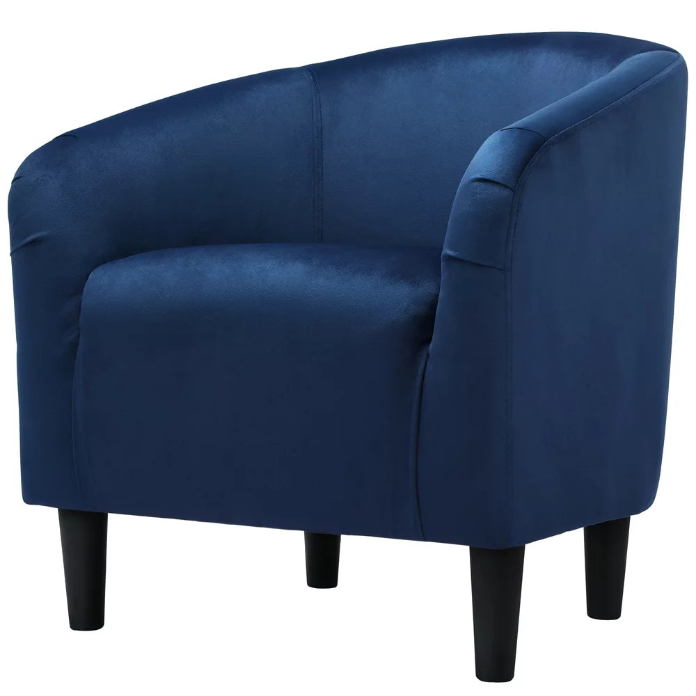 Ivory Polyester Boucle Accent Chair C913041
