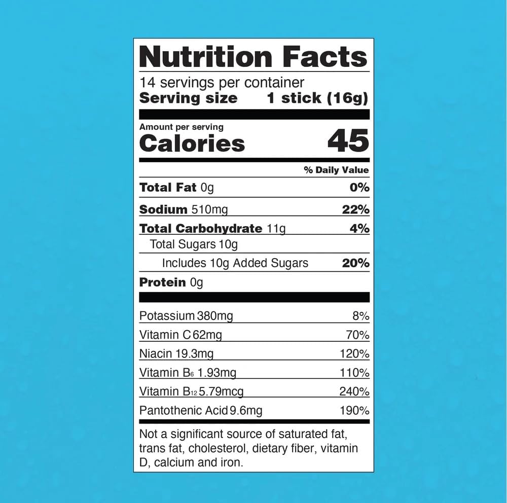 14 Servings Hydration Powder Packets Electrolyte Drink Mix R76482