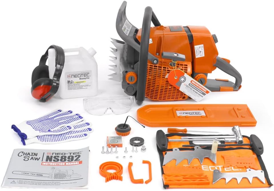 92cc Gas Chainsaw with 24 inch Bar and Chain Q360