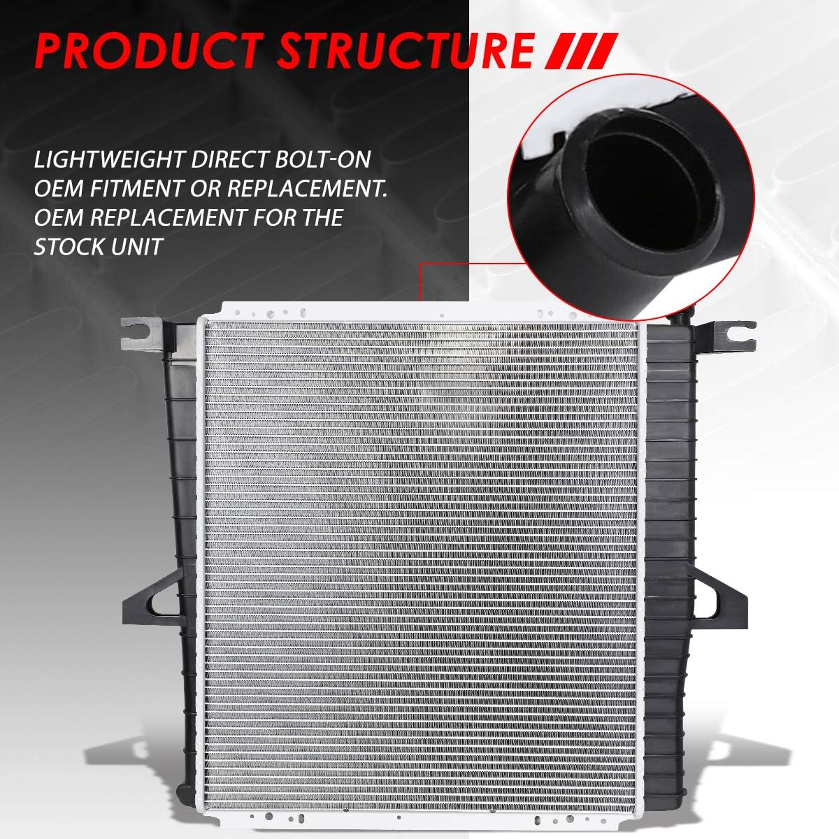 1-Row Cooling Radiator Aluminum Core X1132