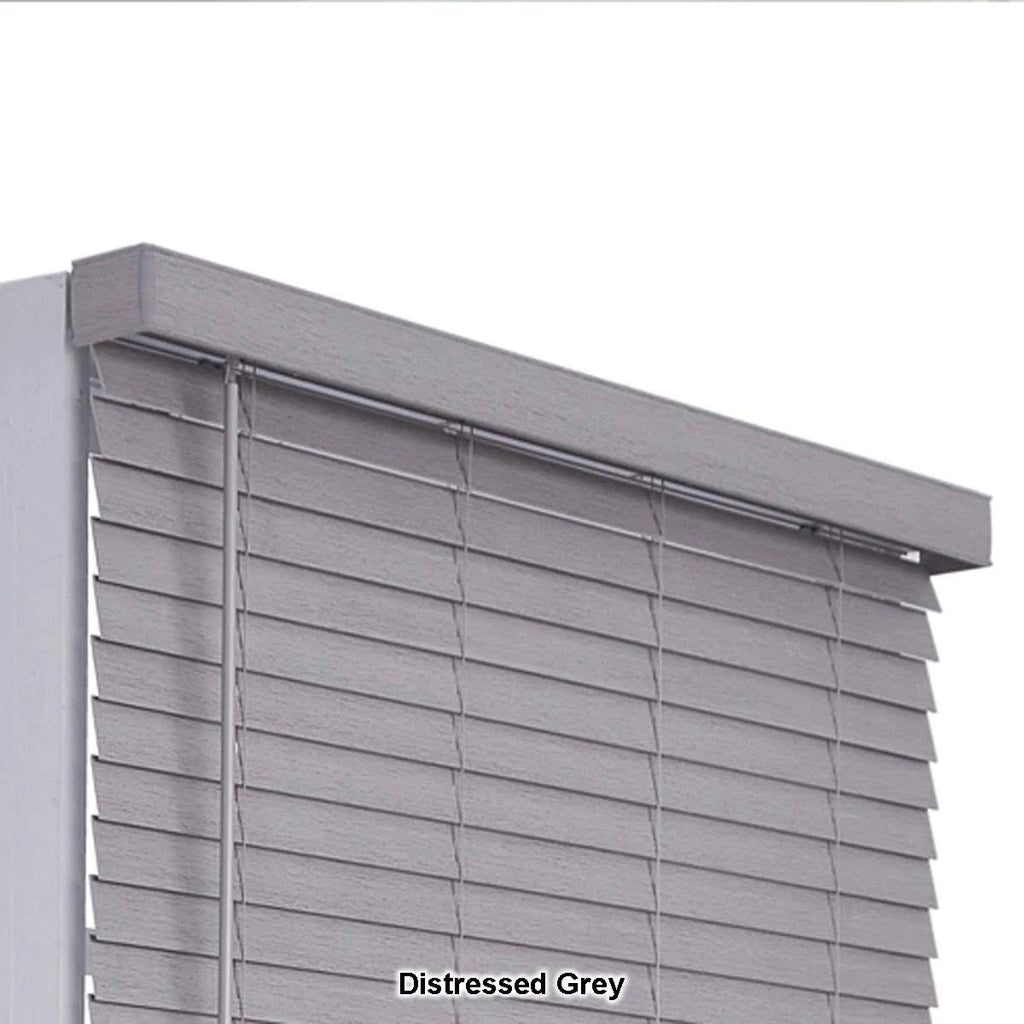 2in. Cordless Faux Wood Blinds White H879922