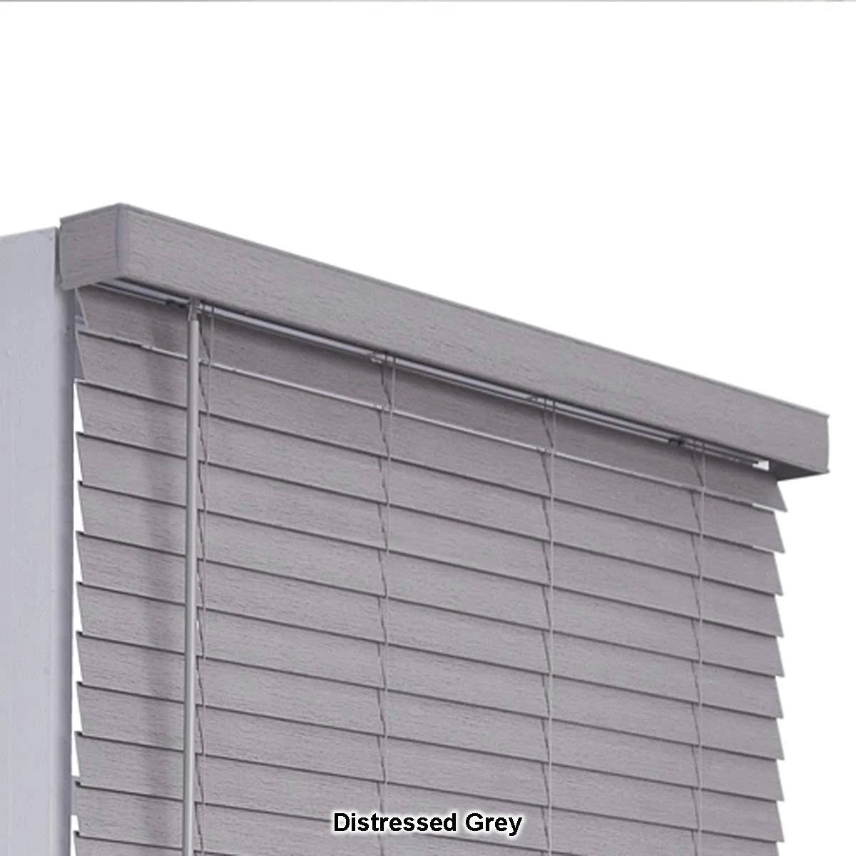 2in. Cordless Faux Wood Blinds White H879922