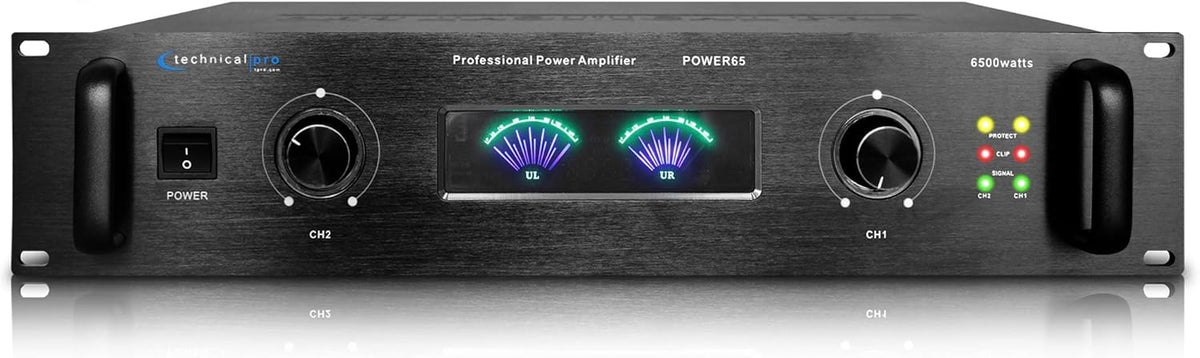 Portable 2 Channel Digital Stereo Power Amplifier with 6500 Watts U539