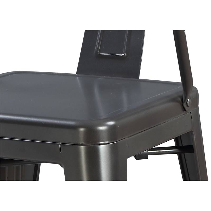 Charcoal Arm Chair Set of 2 D9722