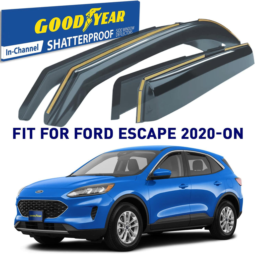 Shatterproof in-Channel Window Deflectors 4 pcs N9698