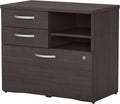 Storm Gray Office Storage Cabinet with Drawers and Shelves X2597