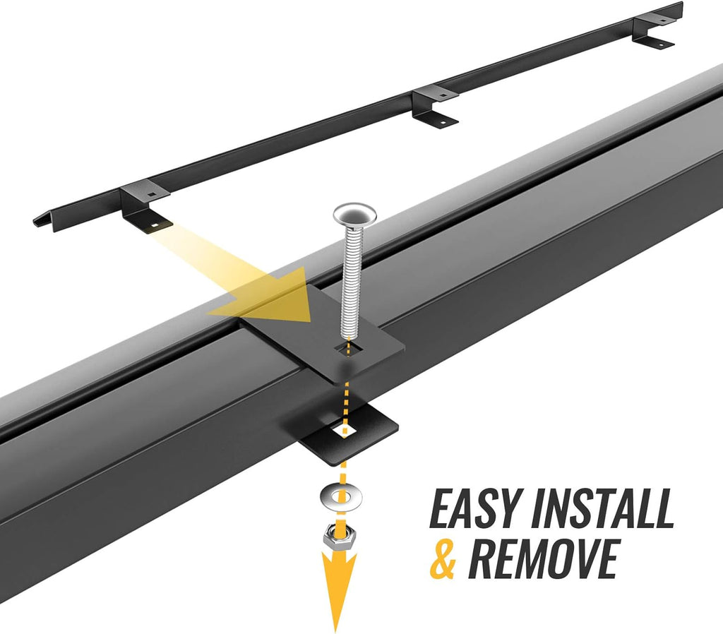 Black Steel Van Rack Wind Deflector, Pack of 2 T52094