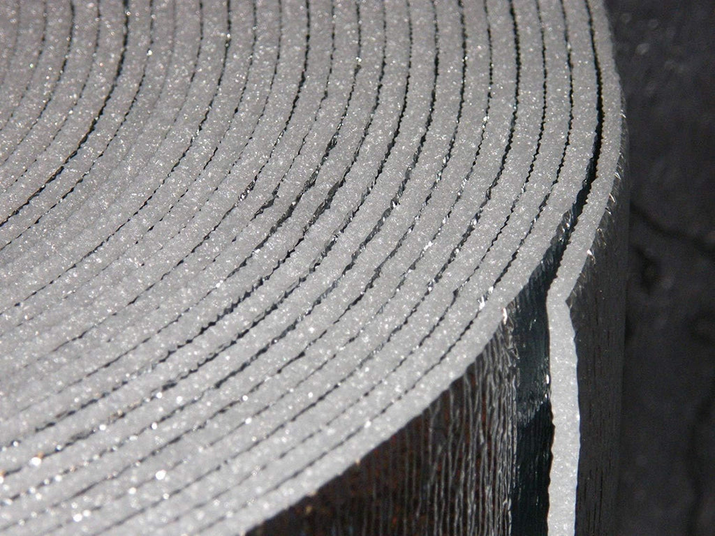 4' x 62' Roll (248 Sqft) Vehicle Insulation Sound Deadener & Radiant Heat Barrier Mat Q672229