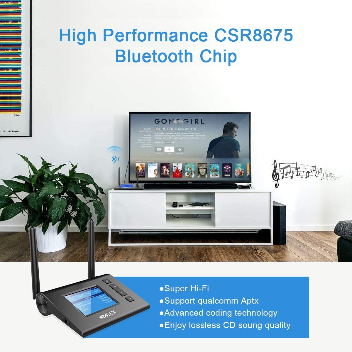 Bluetooth Transmitter Receiver with LCD Display, Bluetooth 5.0 Audio Adapter X4664