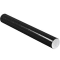 Mailing Tubes with Caps, 3x24, Black, 24/CS G22915