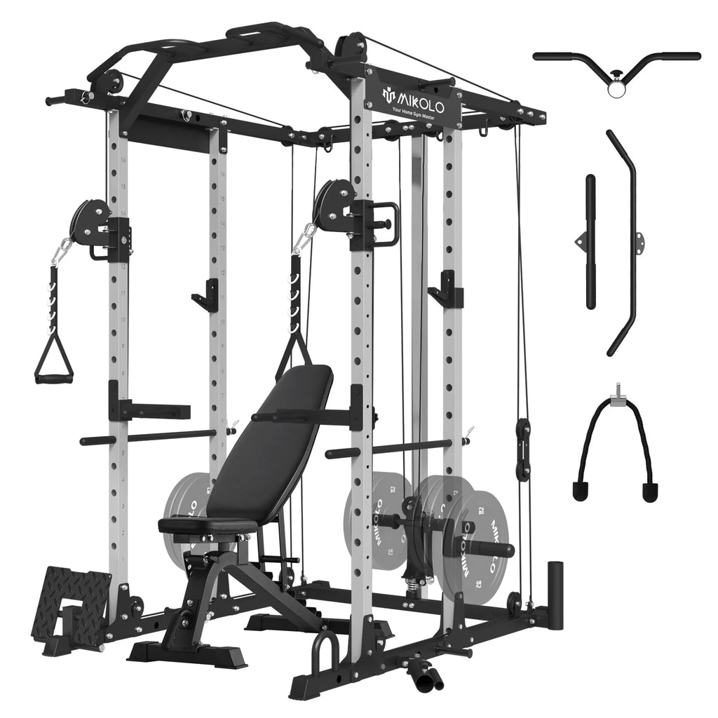 1500 lbs Power Rack Cage with Cable Crossover Machine S8720