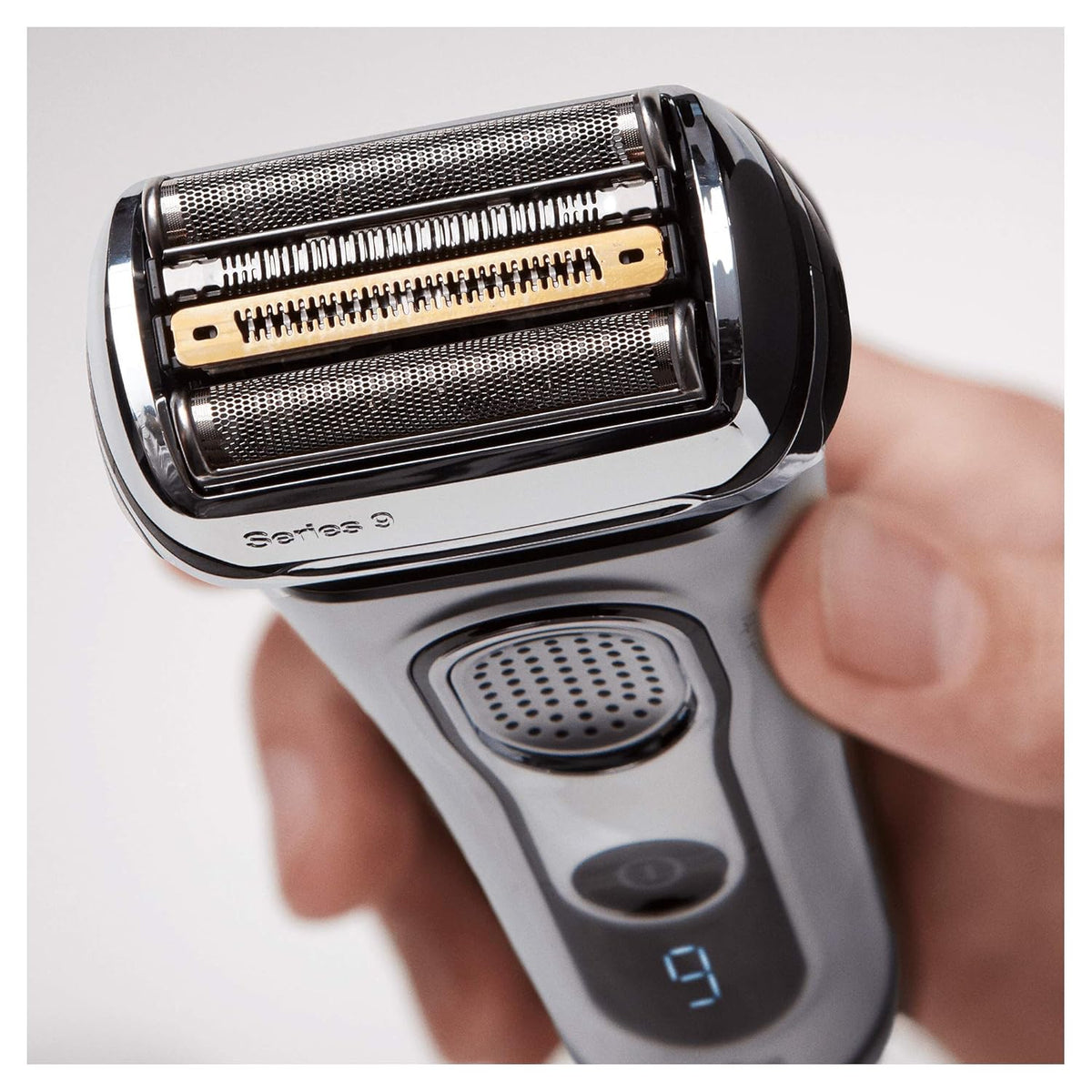 Silver Electric Shaver, Wet and Dry, Rechargeable Cordless Razor with Clean & Charge Station and Travel Case V622094