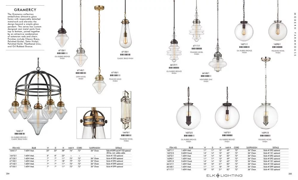 10-Inch Wide Polished Nickel Pendant D6367