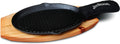 Cast Iron Skillet with Wooden Plate and Handle Cover P194