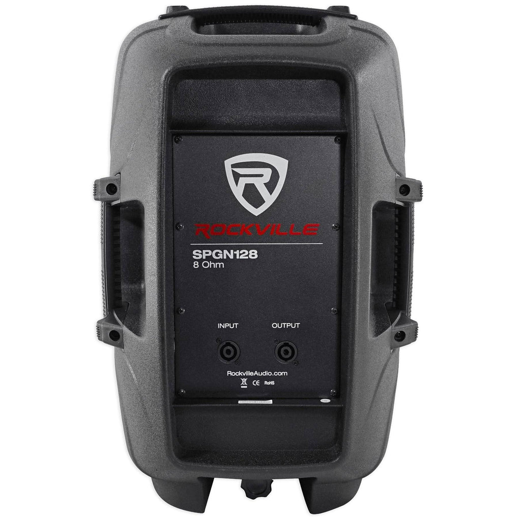 12x22 Passive 1200W DJ PA Speakers with Stands and Cables S41251