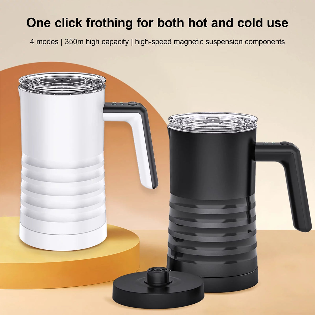 Electric Milk Frother and Steamer 4 in 1 580ml Stainless Steel R725