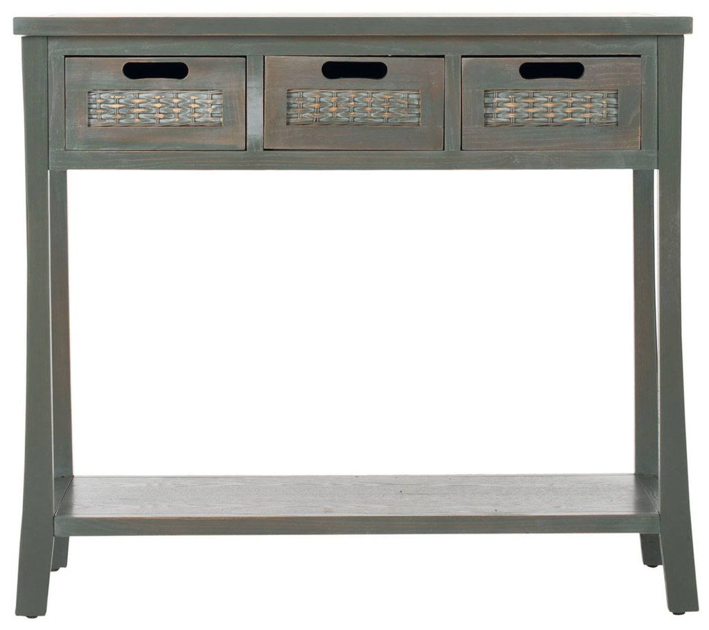 French Grey 3 Drawer Console L98497