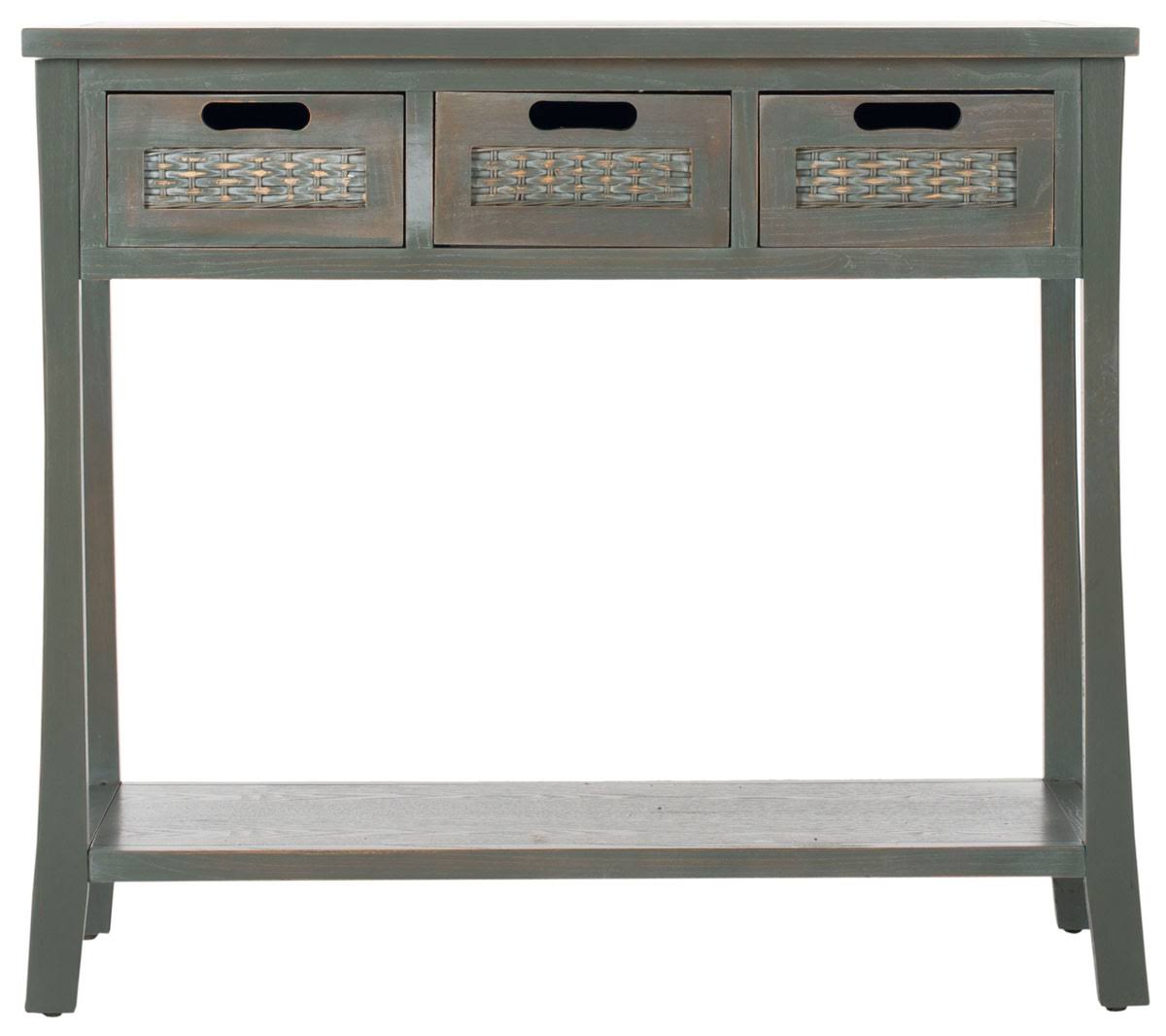 French Grey 3 Drawer Console L98497