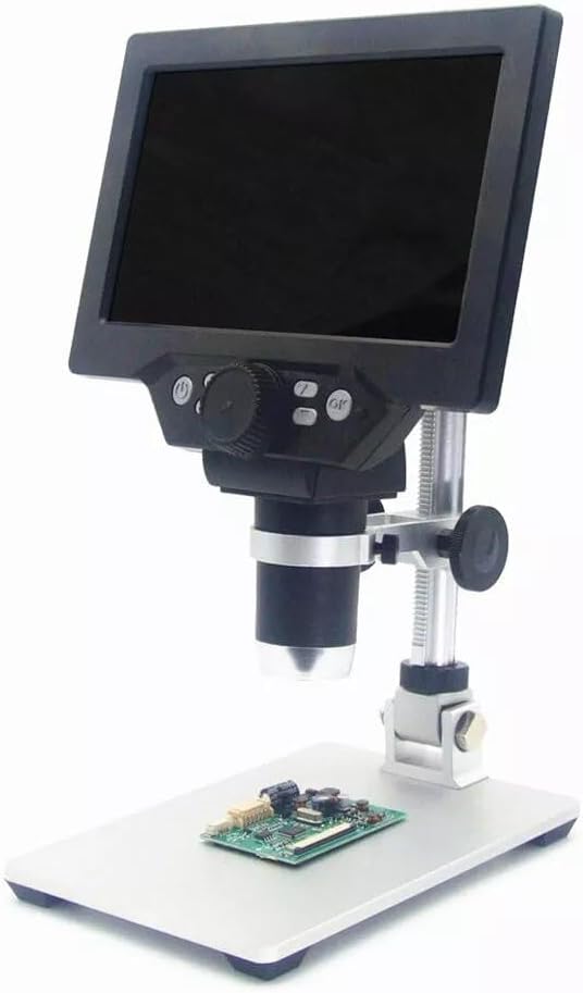 12MP 7 Inch LCD Digital Microscope with Aluminum Alloy Stand I839