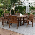 7 Piece Acacia Patio Extension Dining B467787