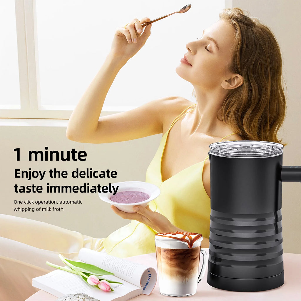 Electric Milk Frother and Steamer 4 in 1 580ml Stainless Steel R725