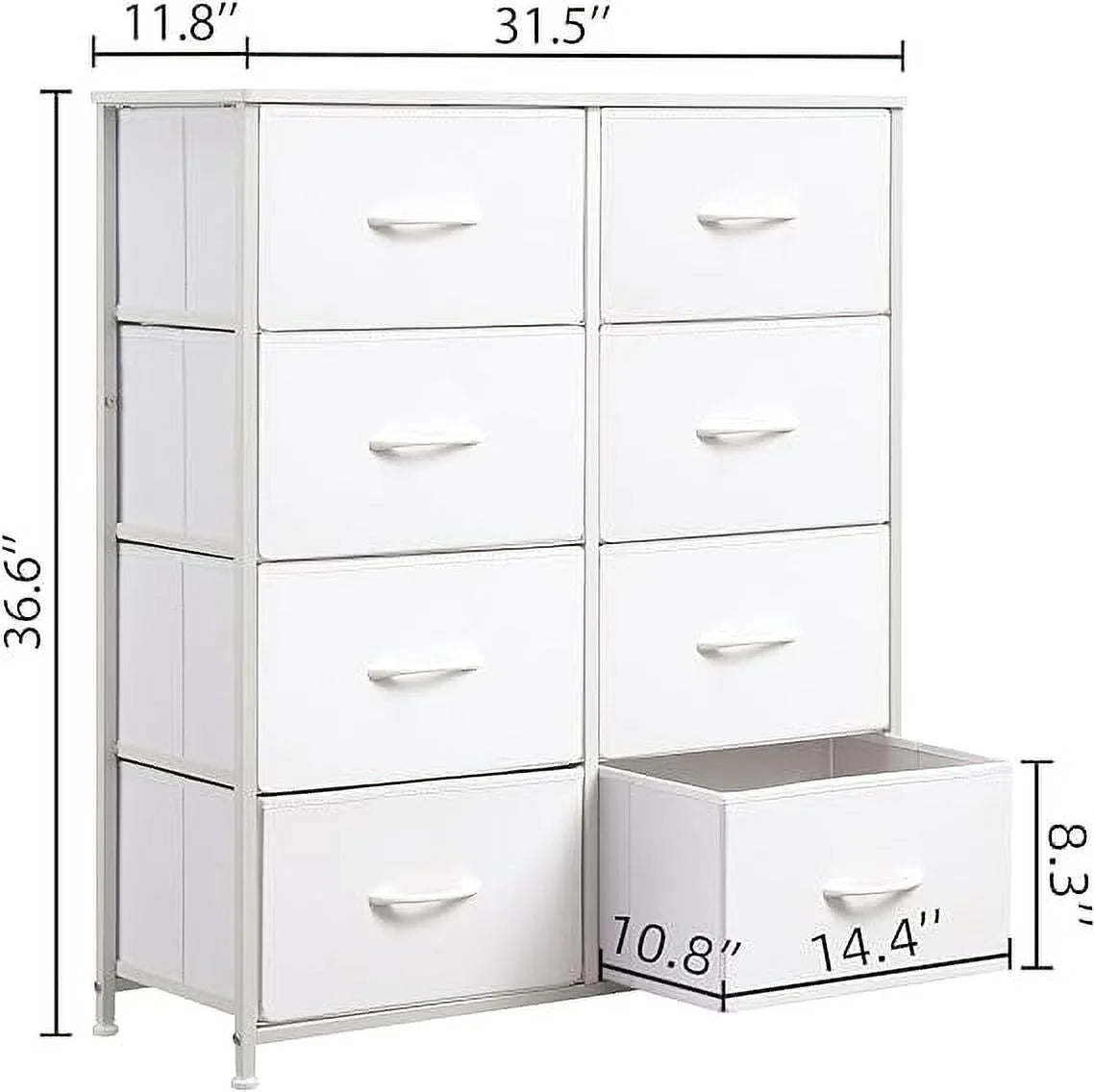 8 Drawer Fabric Dresser T641573