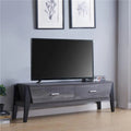 Distressed Gray & Black TV Stand U554