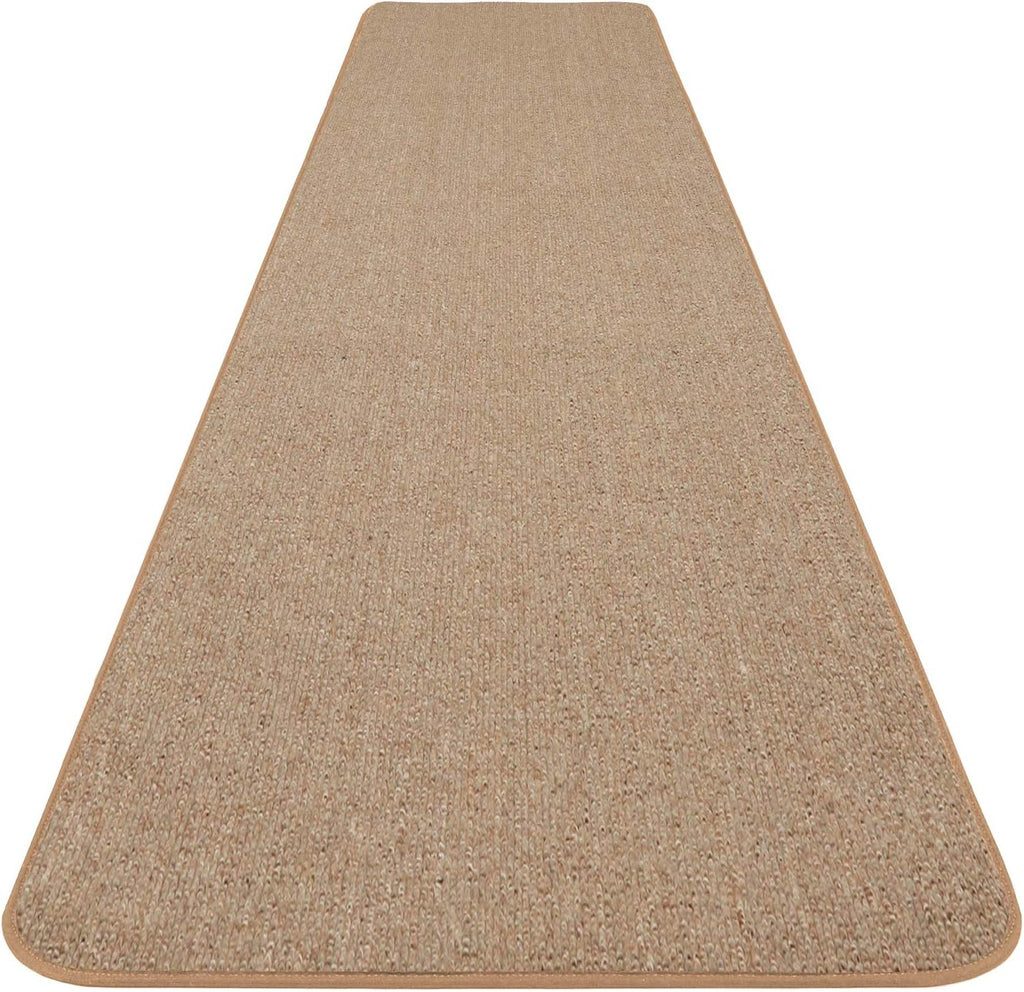 Skid-Resistant Carpet Runner Pebble Beige 24 Feet X 27 Inches J1468
