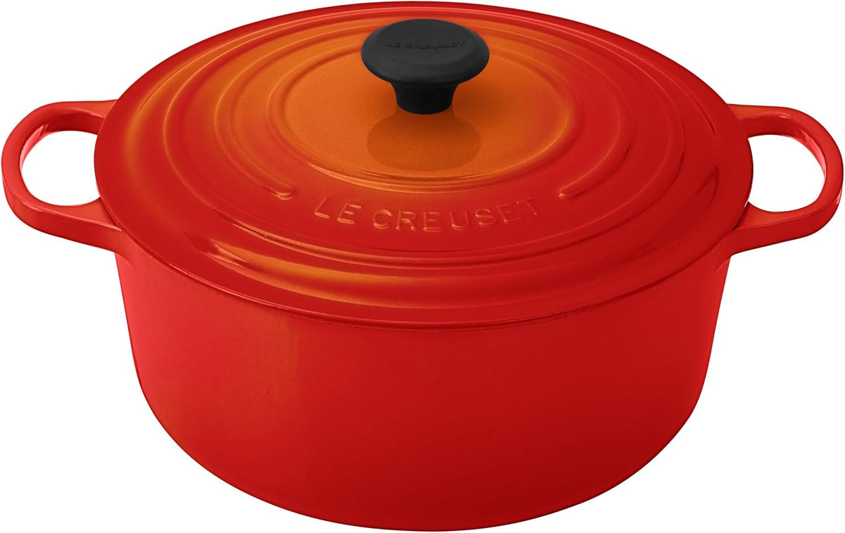 7.25 qt Enameled Cast Iron Round Dutch Oven I496