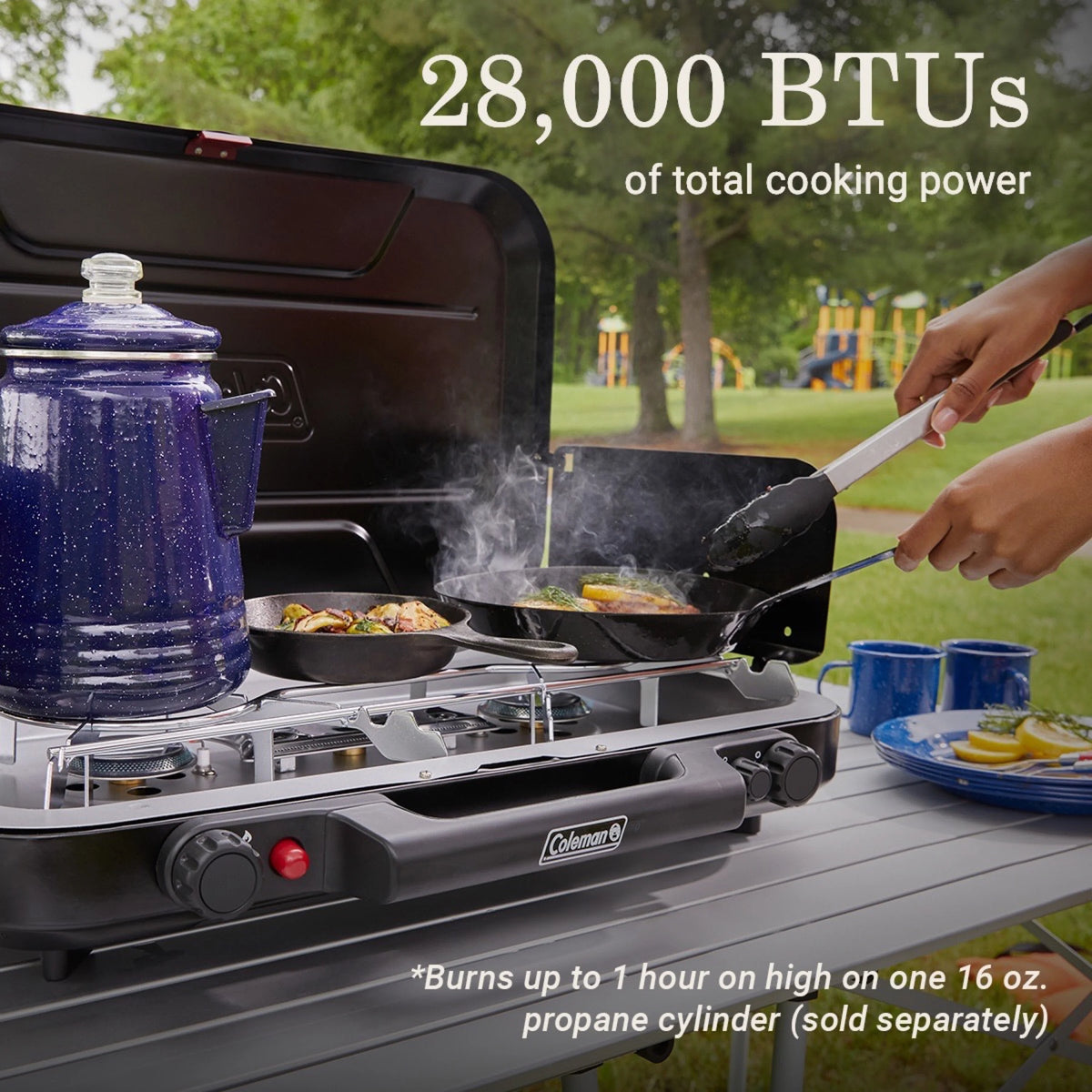 Black 3 Burners Camping Stove U6213