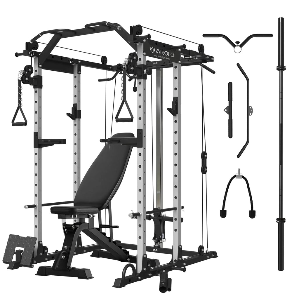 1500 lbs Power Rack Cage with Cable Crossover Machine S8720