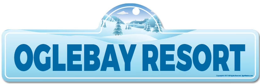 Skiing Skier Snowboarder Décor Sign U91037
