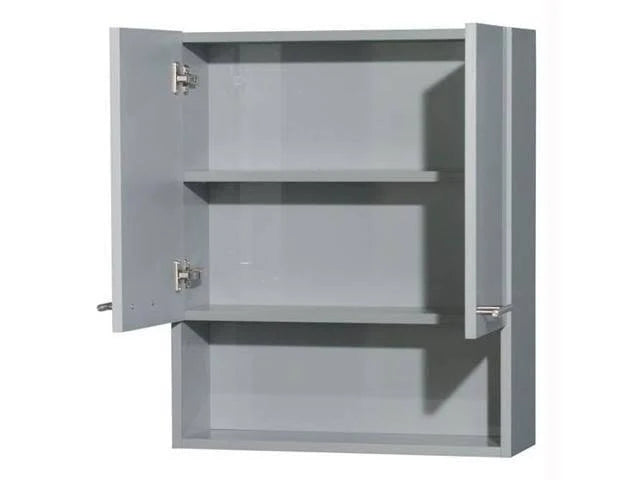 Dove Gray Wall-Mounted Storage Cabinet Q859407
