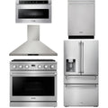 36 Gas Range, Range Hood, Refrigerator, Dishwasher and Microwave T4996