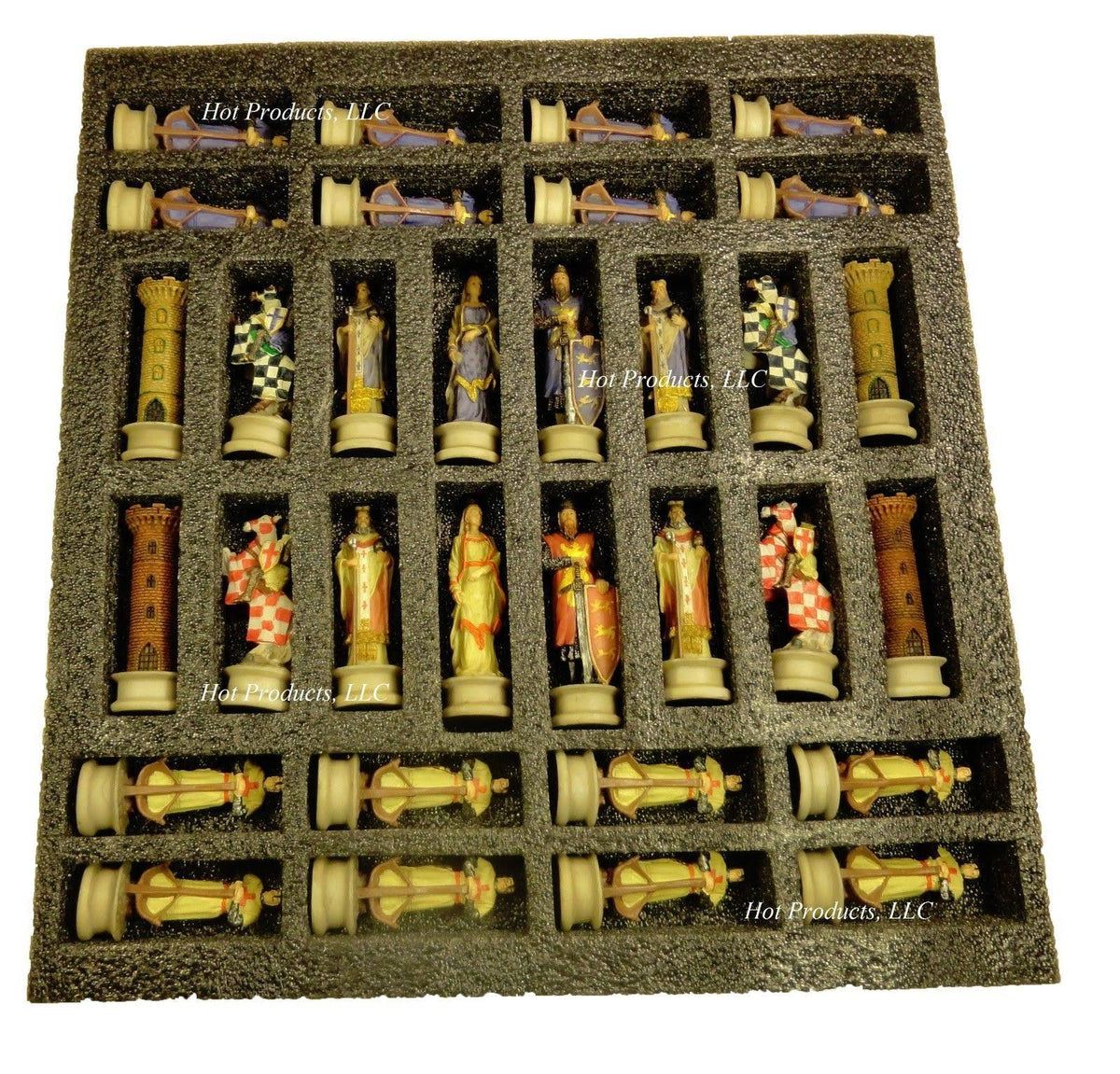 Medieval Times Crusades King Richard The Lionheart Knight Chess Men Set T866