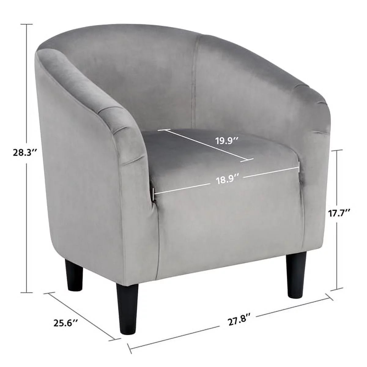Ivory Polyester Boucle Accent Chair C913041