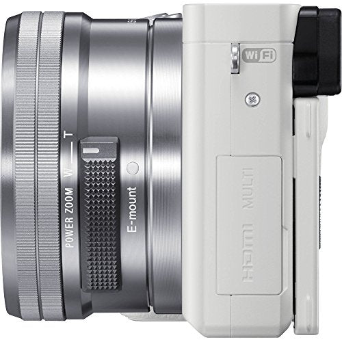 White 24 MP Mirrorless Digital Camera with 16-50 mm Lens M90589