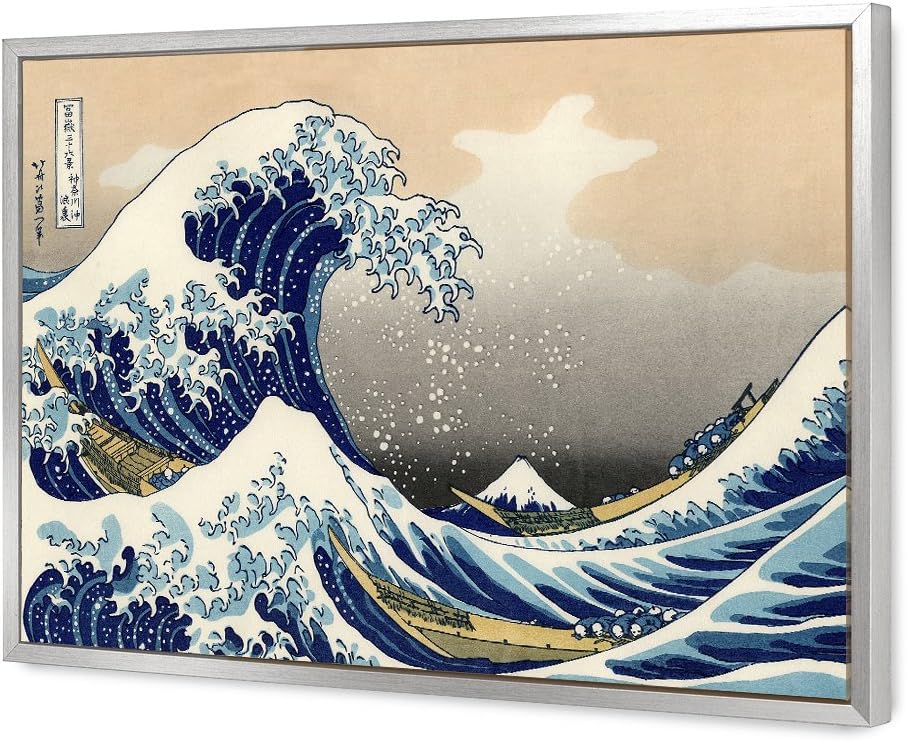 The Great Wave off Kanagawa Giclee print on canvas, 24x16 R51636