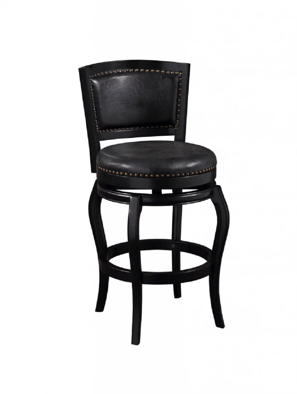 29" High Back Swivel Bar Stool - Black J4991